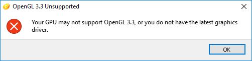 opengl 3.3 driver windows 10